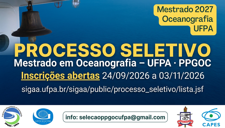 Edital PPGOC 02-2026 Processo Seletivo ao Mestrado em Oceanografia